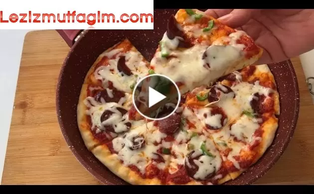 Evde 5 Dakikada Hazırlayabileceğiniz Tavada Nefiss Pizza