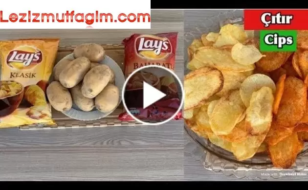 Evde Lays Nasıl Yapılır | Chips Recipe