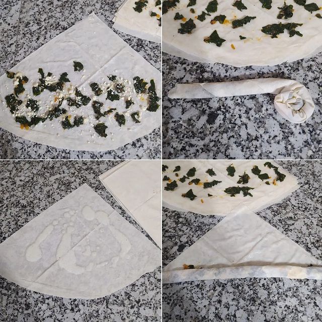 Ispanaklı Gül Böreği Tarifi