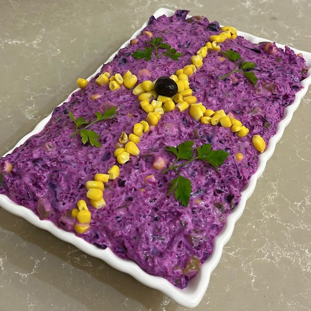 Mor Lahana Salatası Tarifi