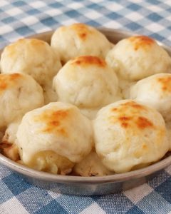 Tavuklu,Beşamelli Patates Topları Tarifi
