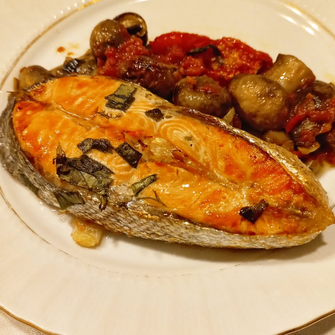 Mantarlı Soslu Somon Tarifi