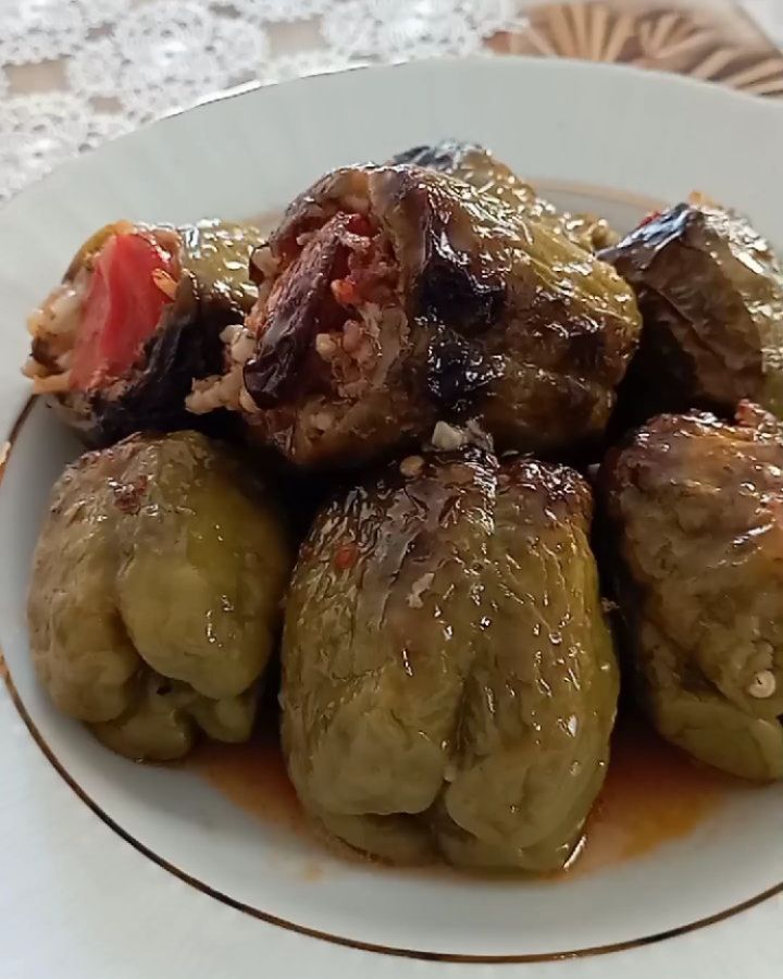 Fırında Etli Biber Dolması Tarifi
