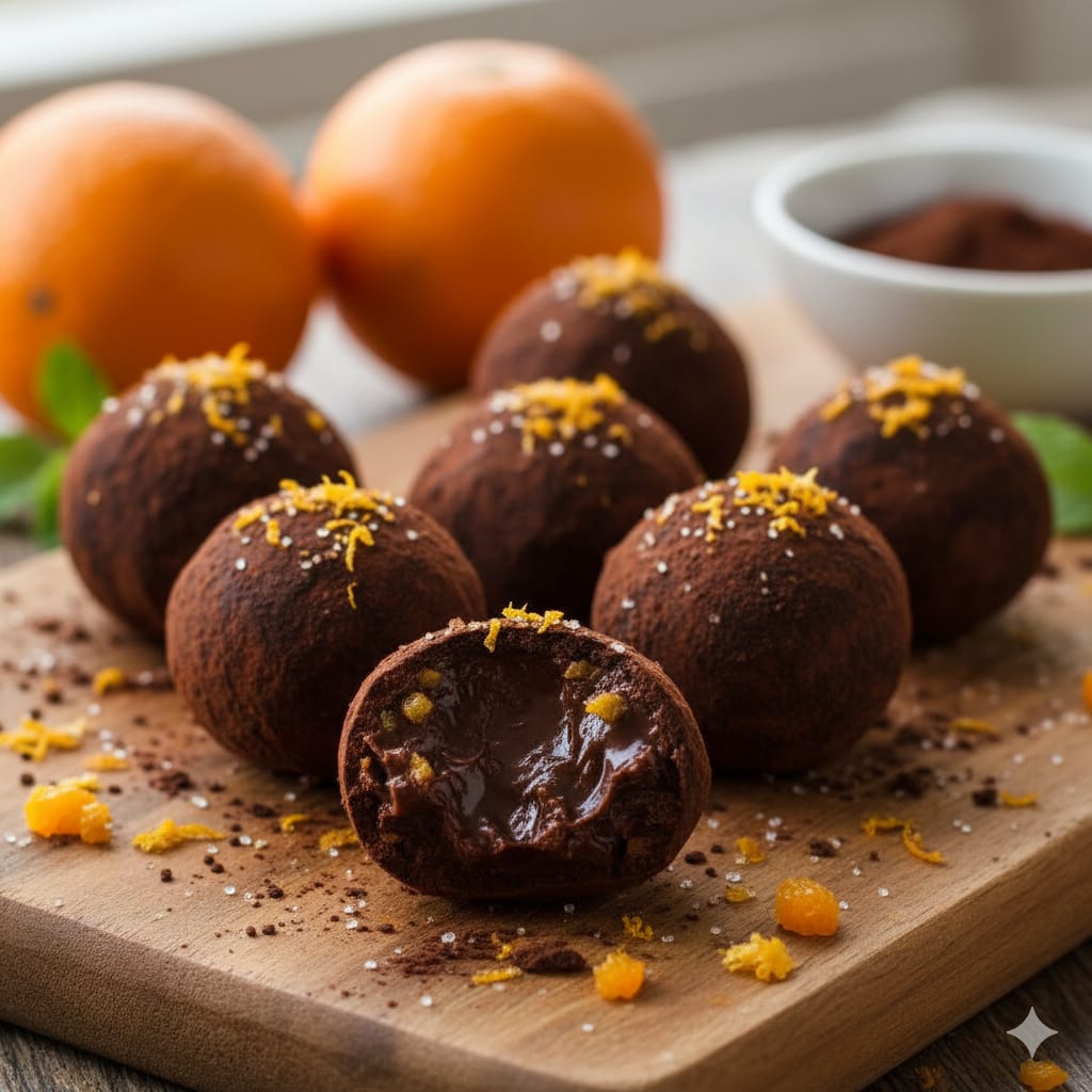 Portakal Aromalı İkramlık Truff Tarifi