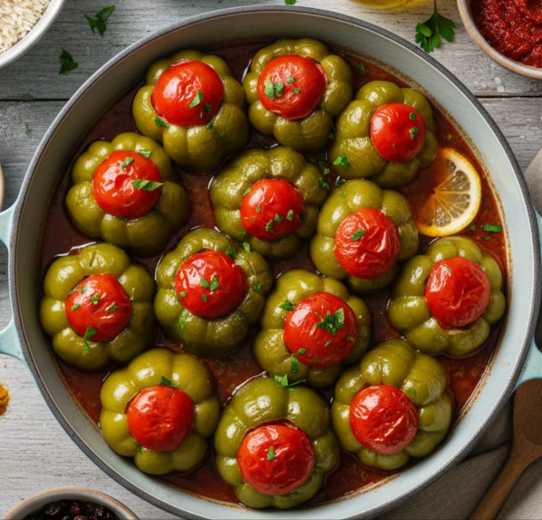 Zeytinyağlı Biber Dolması Tarifi