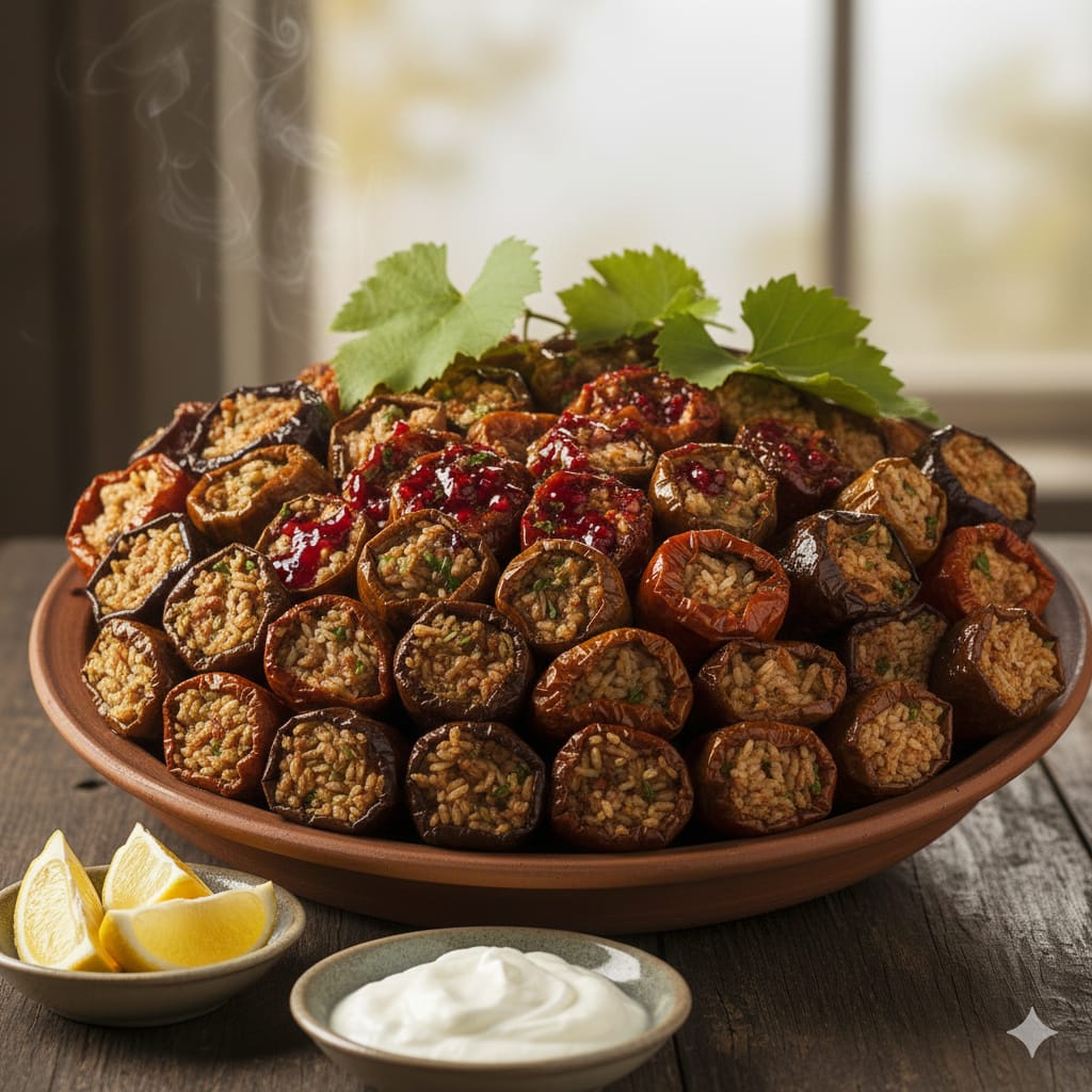 Kuru Biber ve Patlıcan Dolması Tarifi