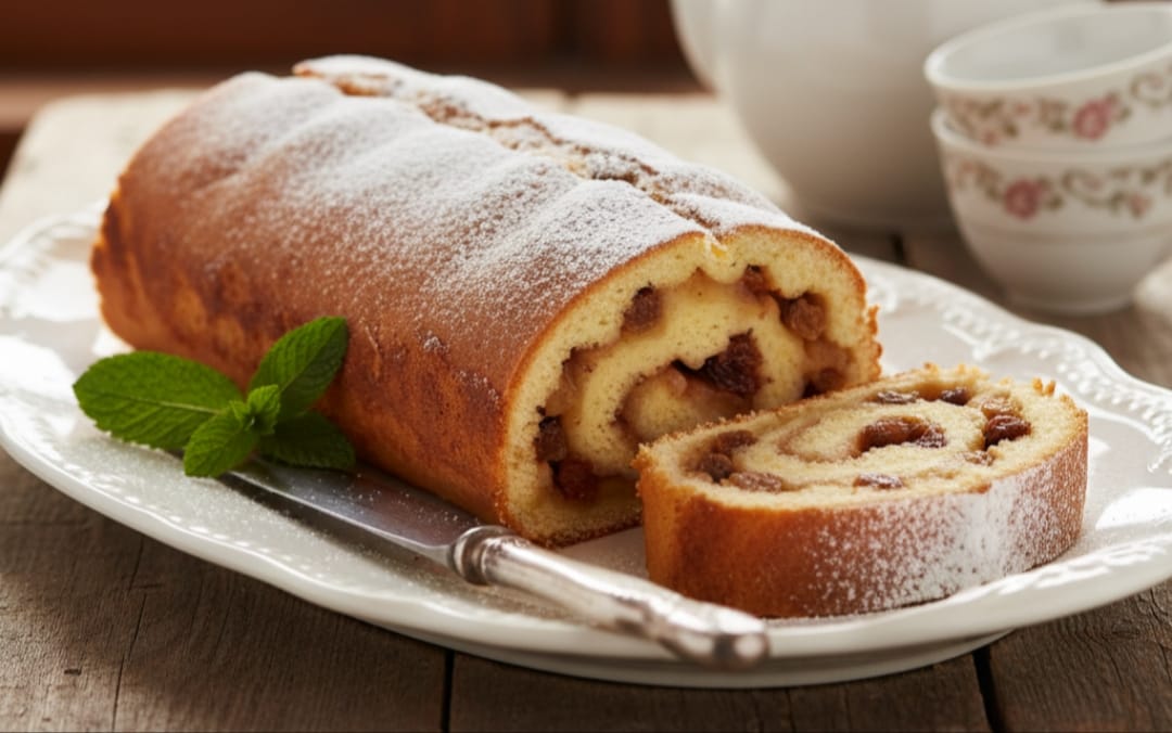 Tarçınlı ve Cevizli Elmalı Rulo Pasta Tarifi