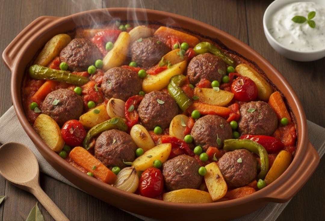 Fırında Sebzeli Köfte Tarifi