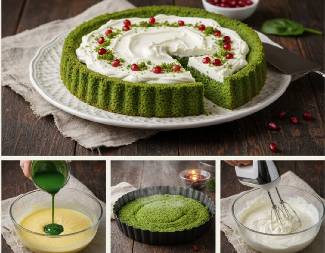 Ispanaklı Tart Kek Tarifi