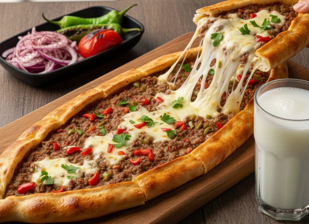Kıymalı Kaşarlı Karadeniz Usulü Pide Tarifi