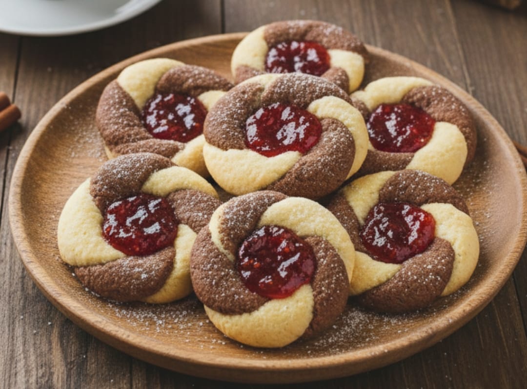 Marmelatlı İki Renkli Kurabiye Tarifi