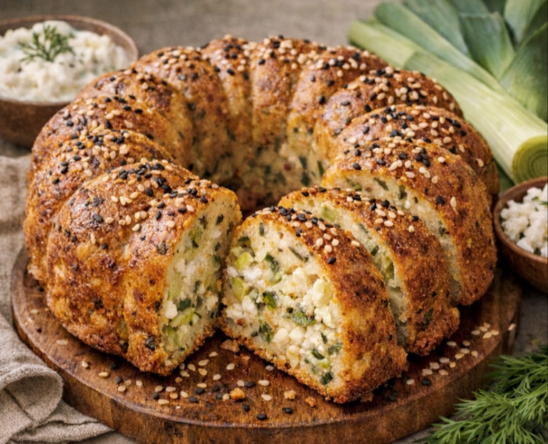 Pırasalı Peynirli Kek Tarifi