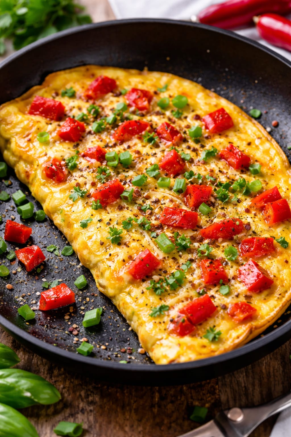 Kapya Biberli Omlet Tarifi 