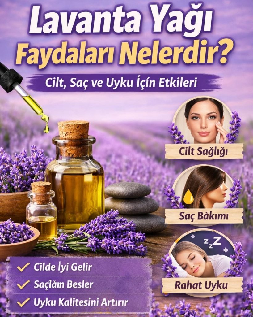 “Lavanta Yağı Faydaları Nelerdir? Cilt, Saç ve Uyku İçin Etkileri”