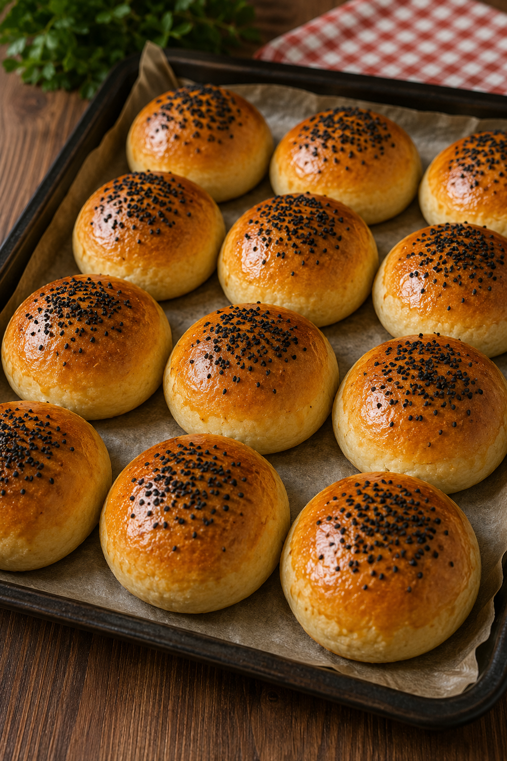 Çörek Otlu Mini Ekmek Tarifi