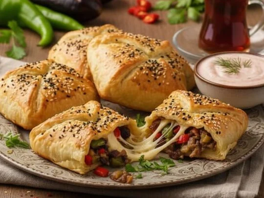Patlıcanlı Bohça Börek Tarifi