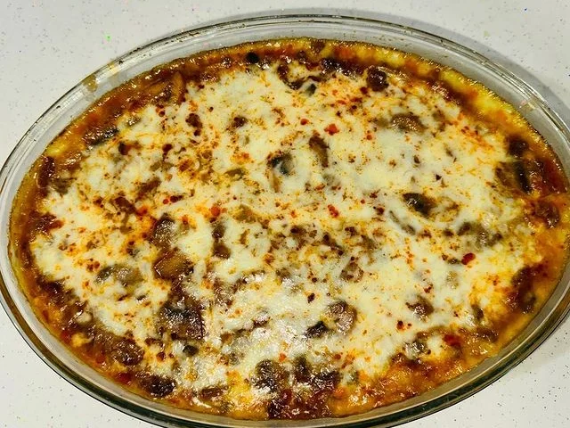 Fırında Patates Püreli Mantar Sote Tarifi
