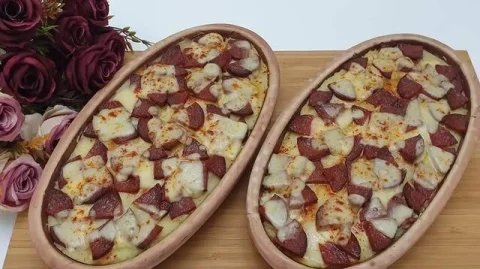 Fırında Sucuklu Kaşarlı Patates Tarifi