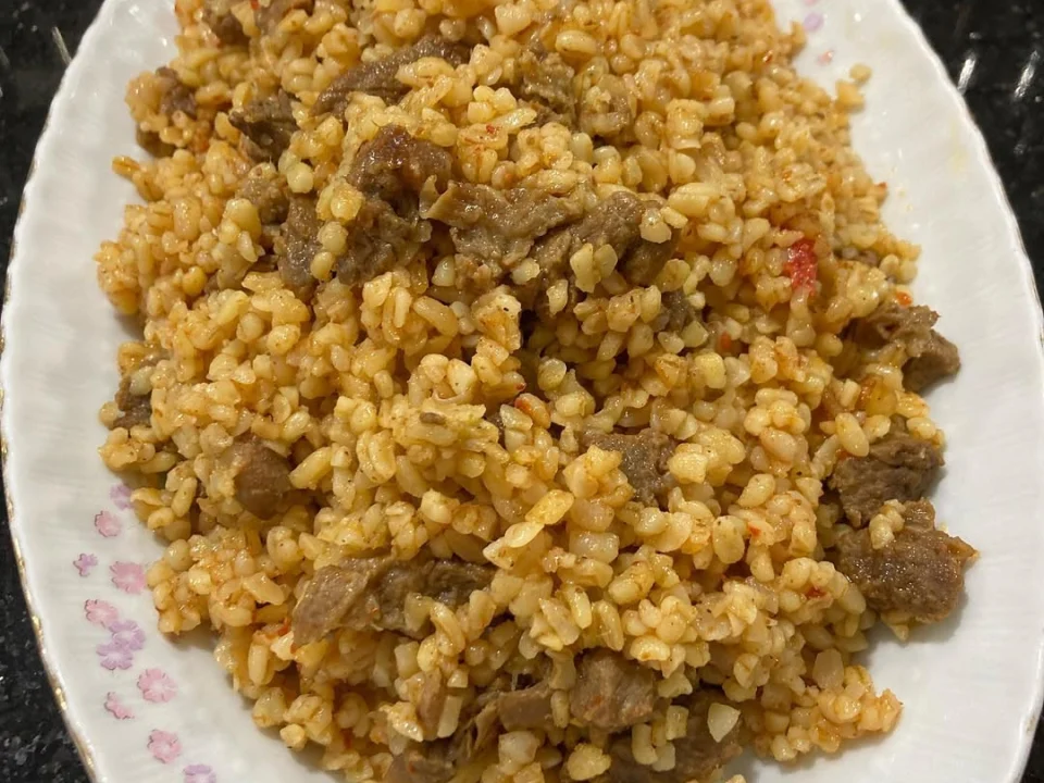 Etli Bulgur Pilavı Tarifi