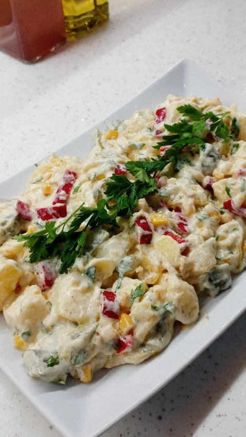 Soslu Patates Salatası Tarifi