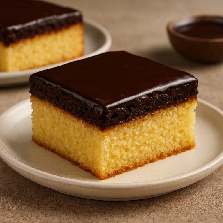 Brownie Kaplamalı İrmikli Şerbetli Kek Tarifi