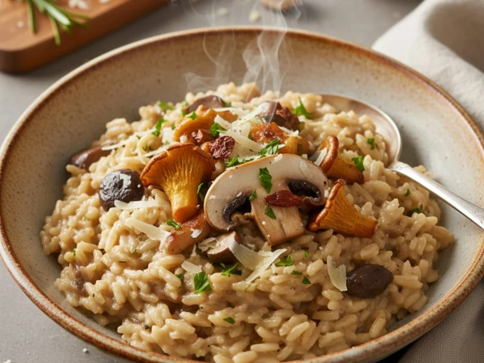 Kremalı Mantarlı Risotto Tarifi