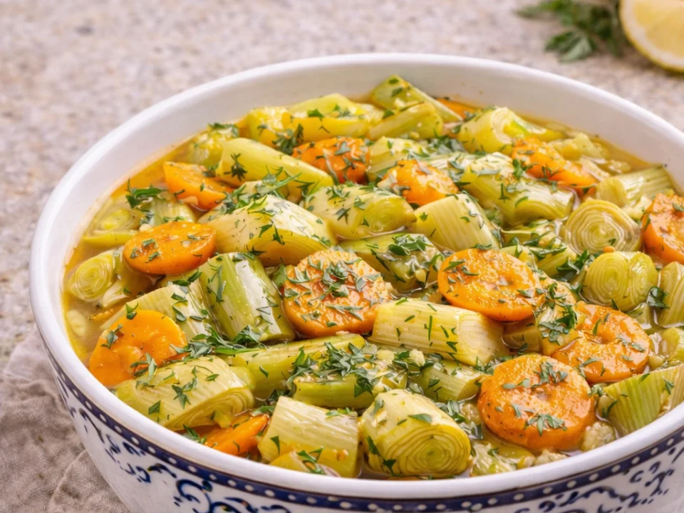 Portakal Aromalı Zeytinyağlı Pırasa Tarifi