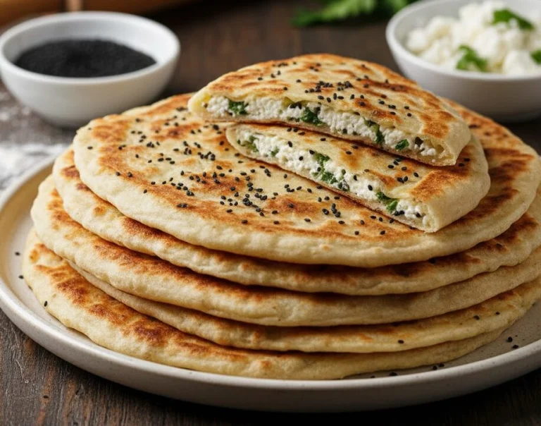 Çörek Otlu Peynirli El Açması Gözleme Tarifi