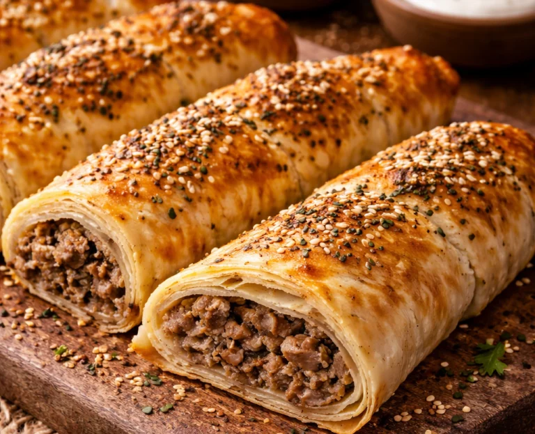 El Açması Çıtır Çıtır Kıymalı Börek Tarifi