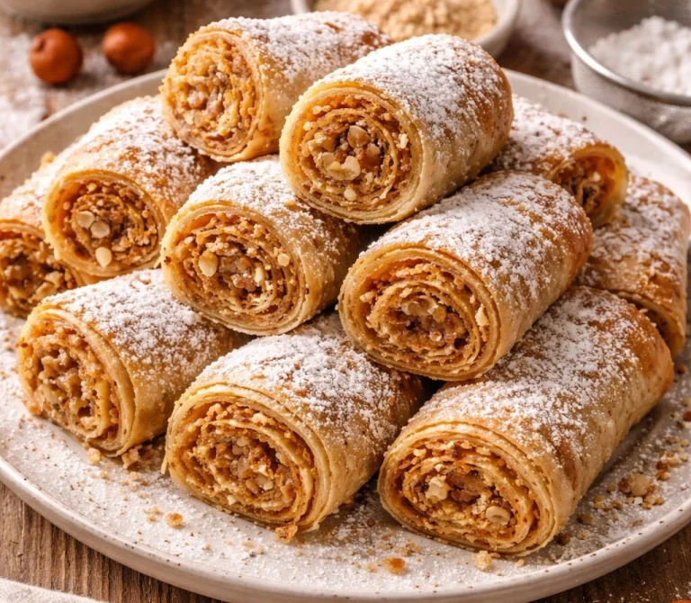 Fındıklı Tahinli Çıtır Rulo Tarifi