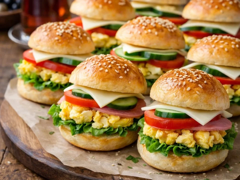 Mini Kahvaltı Sandviçleri Tarifi