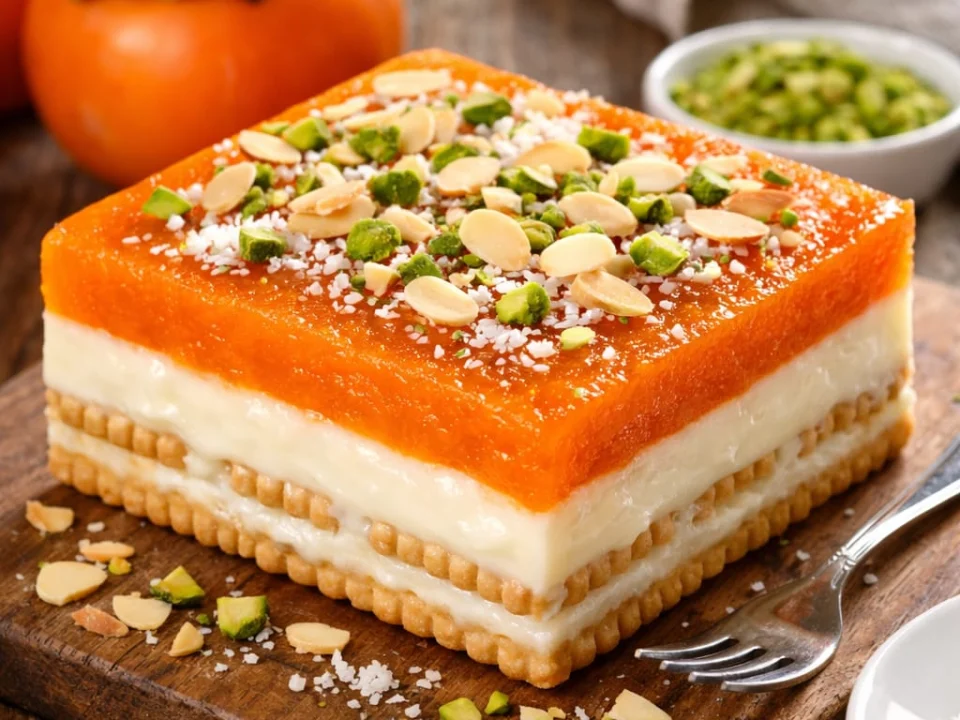 Cennet Hurmalı Bisküvili Pasta Tarifi