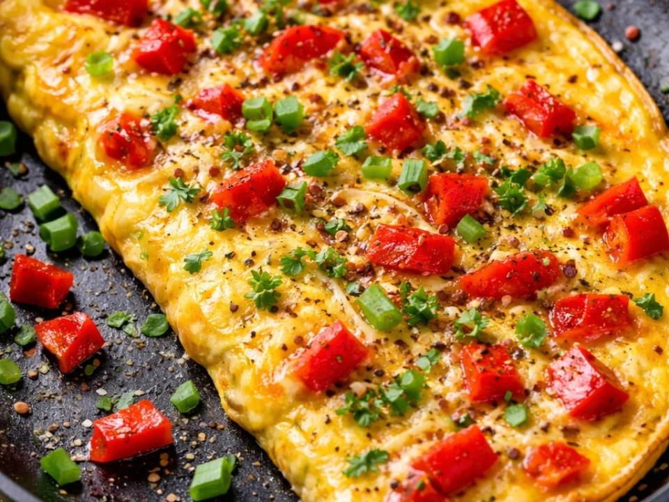 Kapya Biberli Omlet Tarifi 
