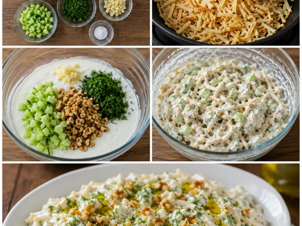Yoğurtlu Erişte Salatası Tarifi